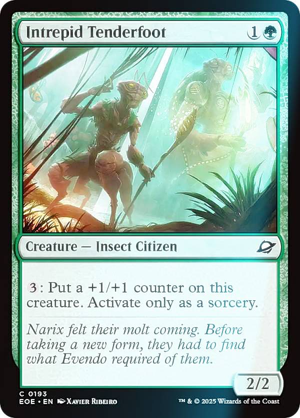 【FOIL】マジックザギャザリング EOE EN 0193 恐れ知らずの新参虫 (英語版 コモン) 久遠の終端 (MTG)