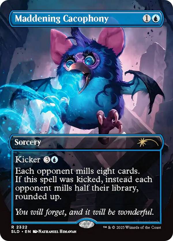【ボーダーレス版】マジックザギャザリング SLD EN 2322 荒れ狂う騒音 (英語版 レア) Secret Lair x Furby THE ODDBODIES (MTG)