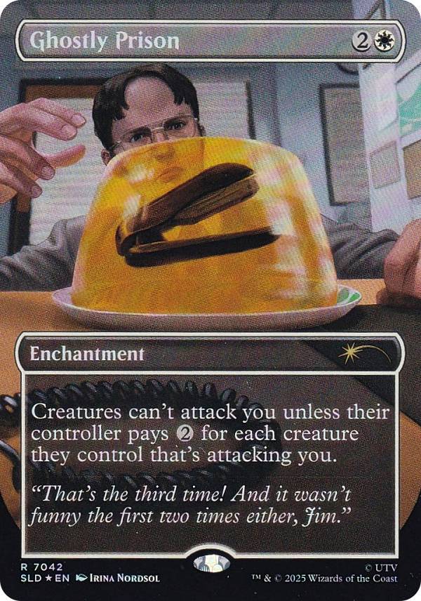 【レインボウ・FOIL/ボーダーレス版】マジックザギャザリング SLD EN 7042 亡霊の牢獄 (英語版 レア) Secret Lair x The Office DWIGHT'S DESTINY (MTG)