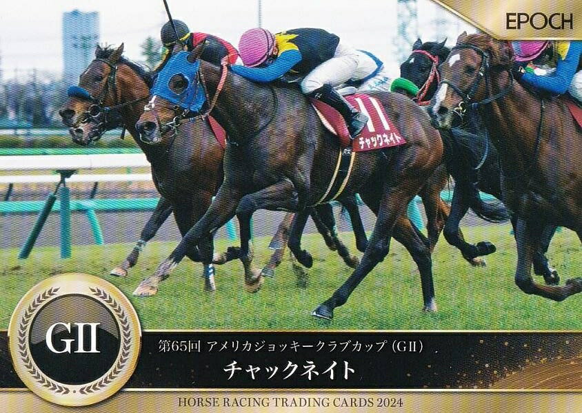 ホースレーシング トレーディングカード 6 チャックネイト (レギュラーカード/2024年上半期重賞優勝馬/アメリカJCC) エポック 〜2024上半期総集編〜