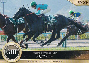 ホースレーシング トレーディングカード 17 エピファニー (レギュラーカード/2024年上半期重賞優勝馬/小倉大賞典) エポック 〜2024上半期総集編〜