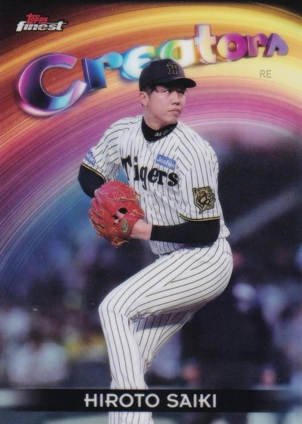 NPB 베이스볼 카드 CR-5 재목 히로토 한신 타이거스 (인서트 카드/CREATORS) 2025 Topps Finest 파이네스트