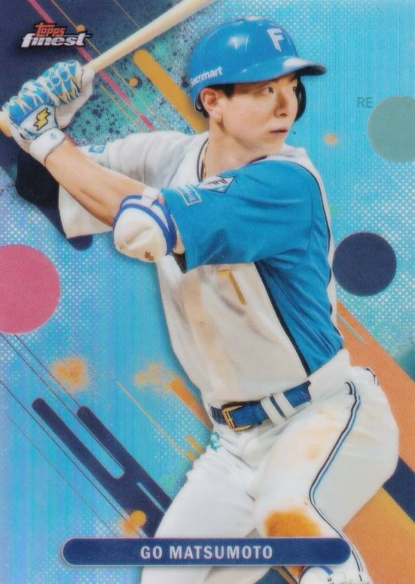 NPB ベースボールカード 109 松本 剛 北海道日本ハムファイターズ (ベースカード) 2025 Topps Finest ファイネスト