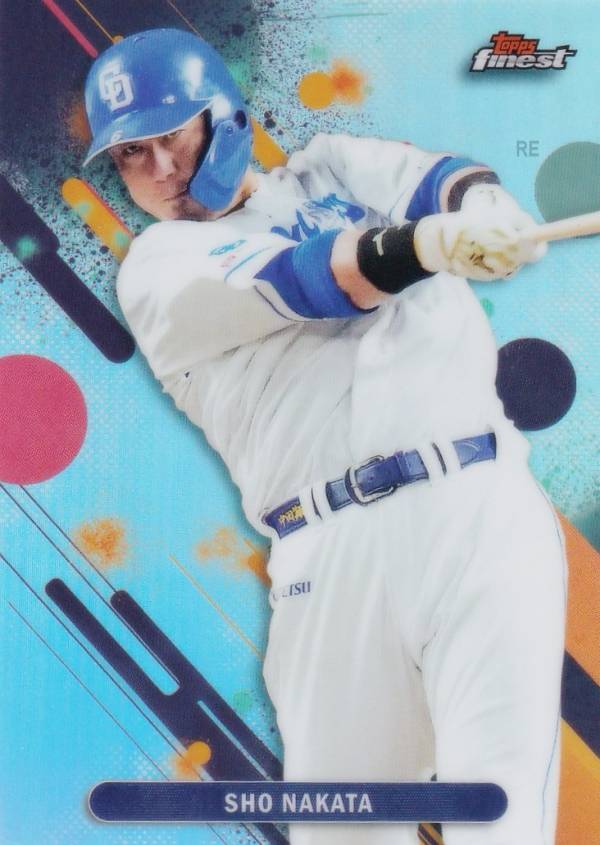 NPB ベースボールカード 116 中田 翔 中日ドラゴンズ (ベースカード) 2025 Topps Finest ファイネスト