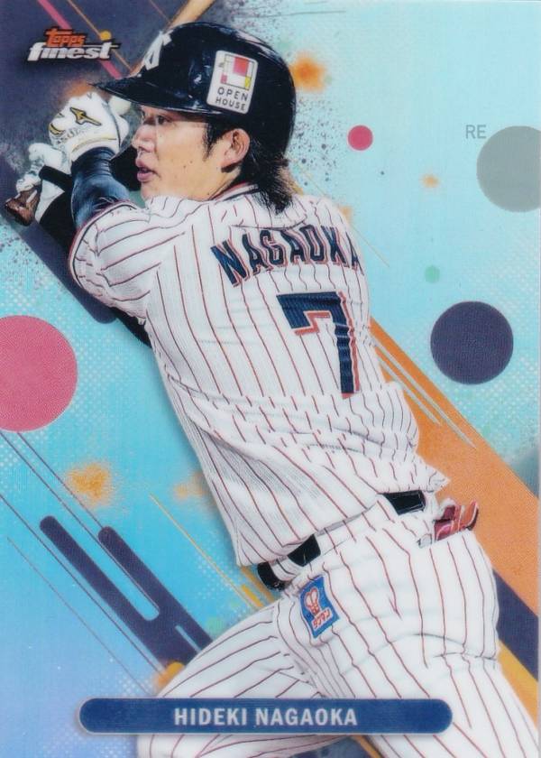 NPB ベースボールカード 164 長岡 秀樹 東京ヤクルトスワローズ (ベースカード) 2025 Topps Finest ファイネスト