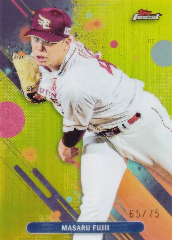 【イエローパラレル 65/75】NPB ベースボールカード 183 藤井 聖 東北楽天ゴールデンイーグルス (ベースカード) 2025 Topps Finest ファイネスト