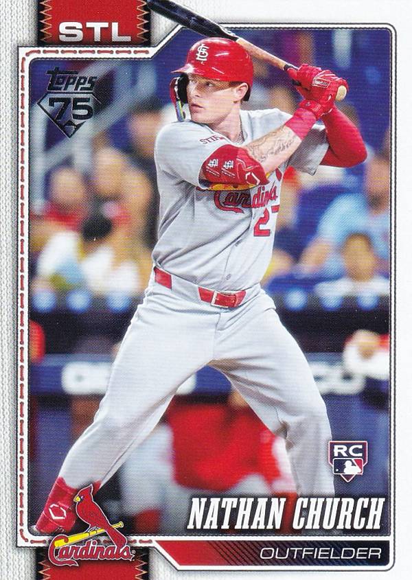 MLB ベースボールカード 24 Nathan Church セントルイス・カージナルス (BASE/BASE SET/Rookie) 2026 Topps Series 1