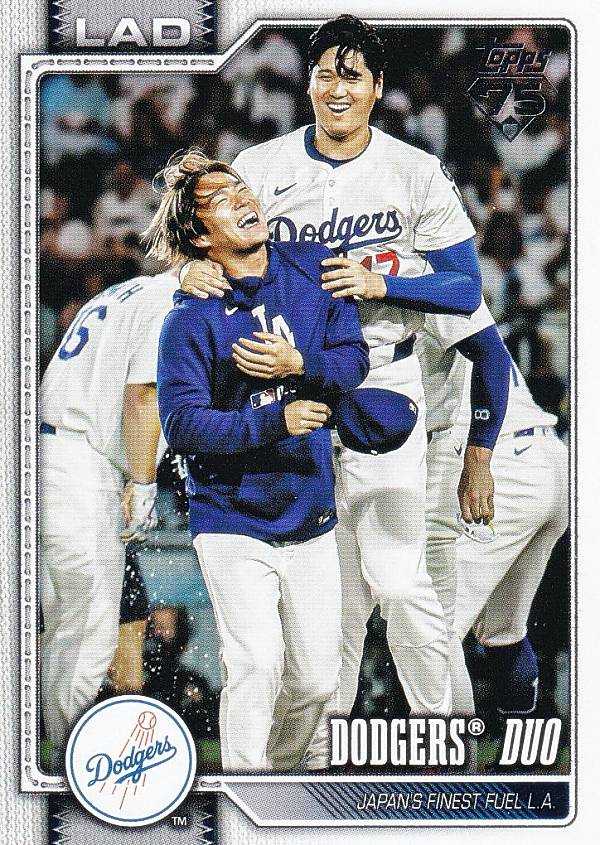 MLB ベースボールカード 265 Shohei Ohtani ロサンゼルス・ドジャース (BASE/BASE SET/Combo Card/Checklist) 2026 Topps Series 1