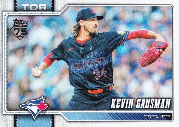 MLB ベースボールカード 311 Kevin Gausman トロント・ブルージェイズ (BASE/BASE SET) 2026 Topps Series 1