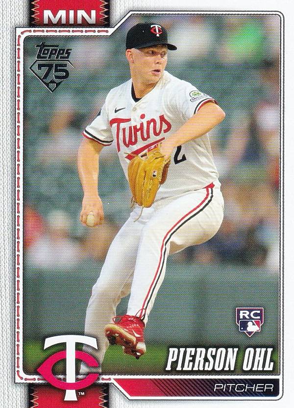 MLB ベースボールカード 321 Pierson Ohl ミネソタ・ツインズ (BASE/BASE SET/Rookie) 2026 Topps Series 1