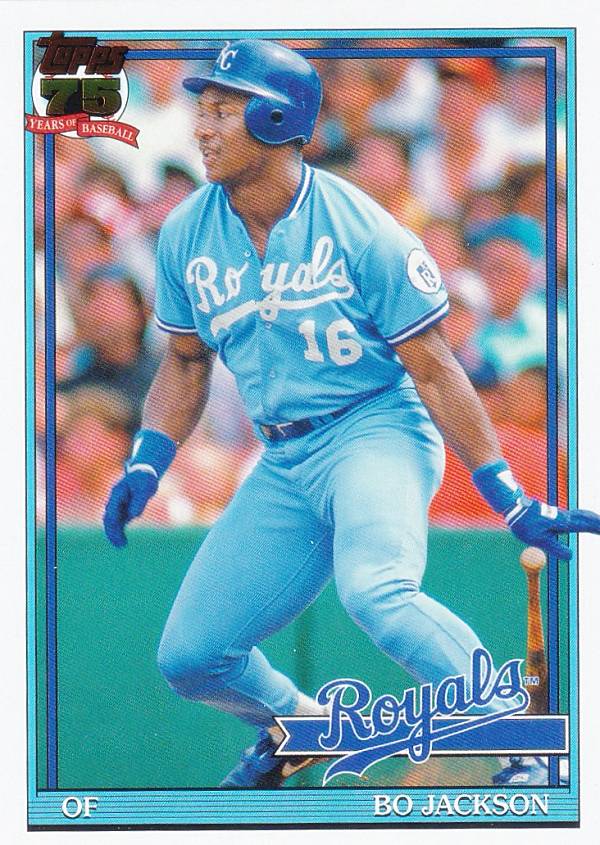 MLB ベースボールカード T91-29 Bo Jackson カンザスシティ・ロイヤルズ (INSERT/1991 TOPPS BASEBALL) 2026 Topps Series 1