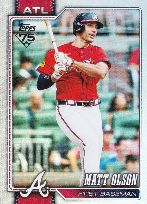 MLB ベースボールカード 39 Matt Olson アトランタ・ブレーブス (BASE/BASE SET) 2026 Topps Series 1