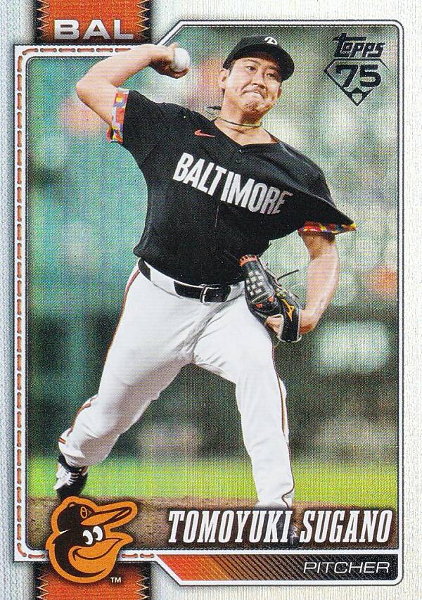 MLB ベースボールカード 185 Tomoyuki Sugano ボルチモア・オリオールズ (BASE/BASE SET) 2026 Topps Series 1