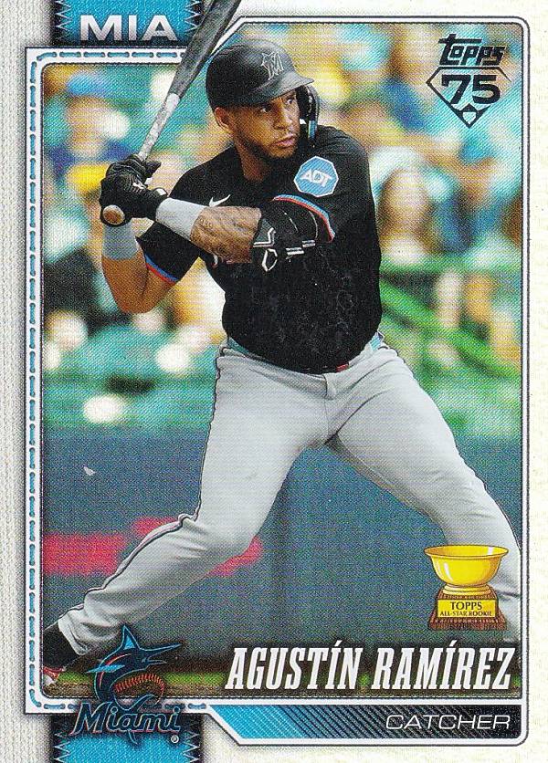 MLB ベースボールカード 287 Agustin Ramirez マイアミ・マーリンズ (BASE/BASE SET) 2026 Topps Series 1