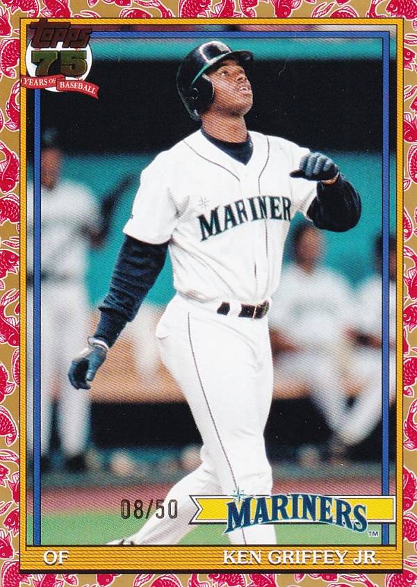 【08/50 ゴールド】MLB ベースボールカード T91-45 Ken Griffey Jr. シアトル マリナーズ (INSERT/1991 TOPPS BASEBALL Koi Fish) 2026 Topps Series 1