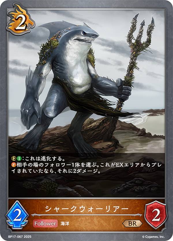 Rakuten - シャドウバース エボルヴ BP17-067 シャークウォーリアー (BR ブロンズレア) ブースターパック第17弾 Convergent Destinies/コンヴァージェント・ディスティニー