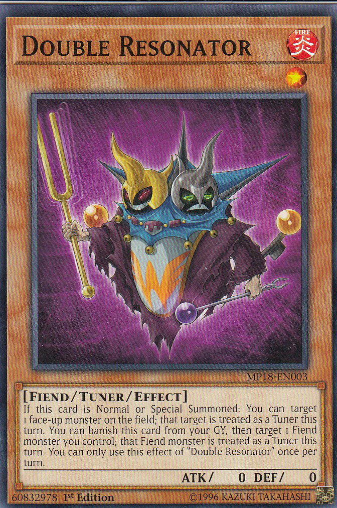 遊戯王 MP18-EN003 ダブル・リゾネーター Double Resonator (英語版 1st Edition ノーマル) 2018 MEGA-Tins