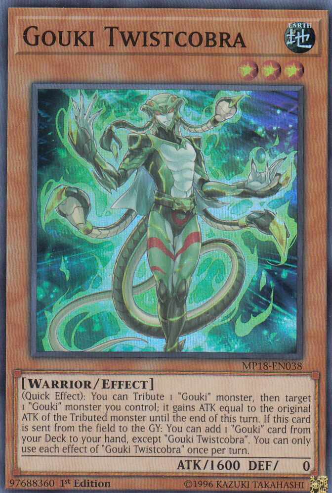 遊戯王 MP18-EN038 剛鬼ツイストコブラ Gouki Twistcobra (英語版 1st Edition スーパーレア) 2018 MEGA-Tins