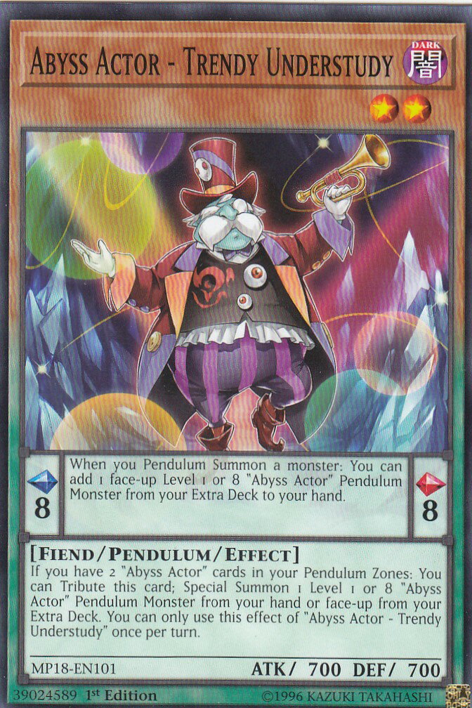 REALiZEۥӡȥ쥫2Ź㤨ͷ MP18-EN101 ⳦ġݥǥХץ쥤䡼 Abyss Actor - Trendy Understudy (Ѹ 1st Edition Ρޥ 2018 MEGA-TinsפβǤʤ30ߤˤʤޤ