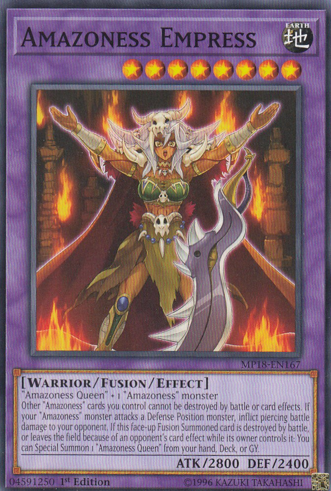 ͷ���� MP18-EN167 ���ޥ��ͥ����� Amazoness Empress (�Ѹ��� 1st Edition �Ρ��ޥ�) 2018 MEGA-Tins