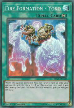 遊戯王 FIGA-EN030 炎舞−「揺光」 Fire Formation - Yoko (英語版 1st Edition スーパーレア) Fists of the Gadgets