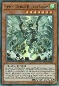 遊戯王 MYFI-EN045 嵐征竜−テンペスト Tempest, Dragon Ruler of Storms (英語版 1st Edition スーパーレア) Mystic Fighters