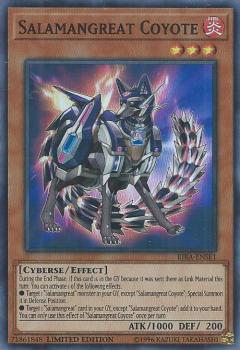 遊戯王 RIRA-ENSE1 転生炎獣コヨーテ Salamangreat Coyote (英語版 Limited Edition スーパーレア) Rising Rampage UNLIMITED