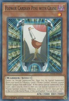 遊戯王 DLCS-EN131 花札衛−松に鶴− Flower Cardian Pine with Crane (英語版 1st Edition ノーマル) Dragons of Legend: The Complete Series