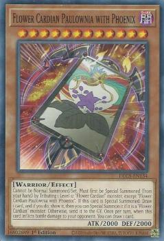 遊戯王 DLCS-EN134 花札衛−桐に鳳凰− Flower Cardian Paulownia with Phoenix (英語版 1st Edition ノーマル) Dragons of Legend: The Complete Series