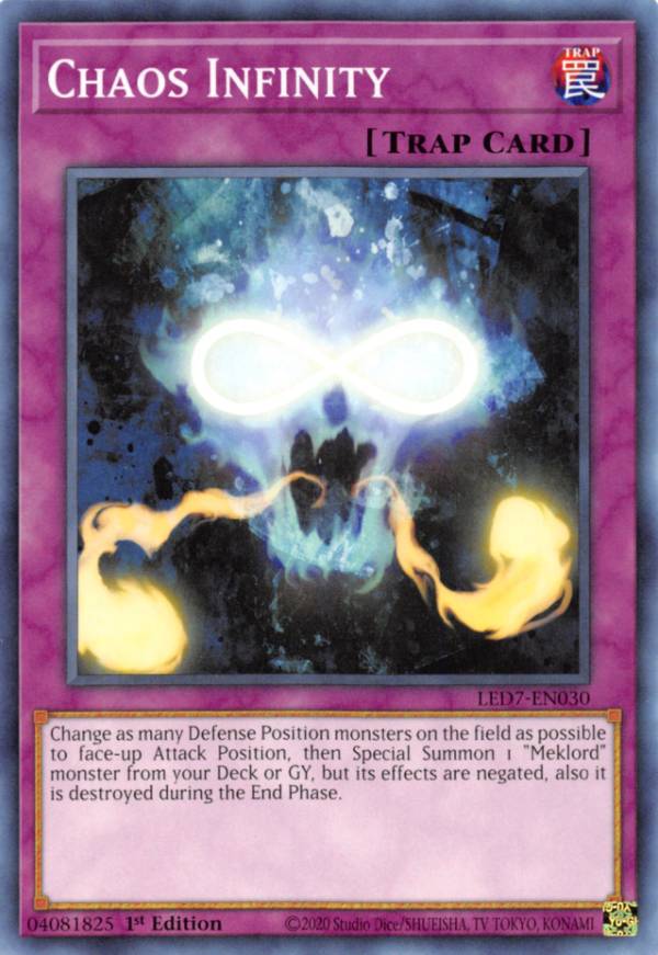 遊戯王 LED7-EN030 カオス・インフィニティ Chaos Infinity (英語版 1st Edition ノーマル) Legendary Duelists Rage of Ra