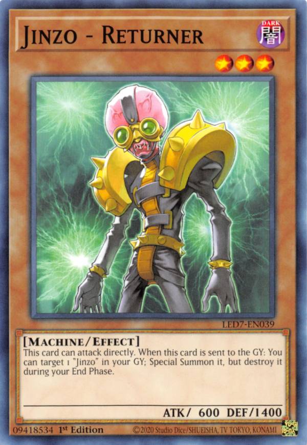 REALiZEۥӡȥ쥫2Ź㤨ͷ LED7-EN039 ¤ʹ֡ݥ꥿ʡ Jinzo - Returner (Ѹ 1st Edition Ρޥ Legendary Duelists Rage of RaפβǤʤ30ߤˤʤޤ