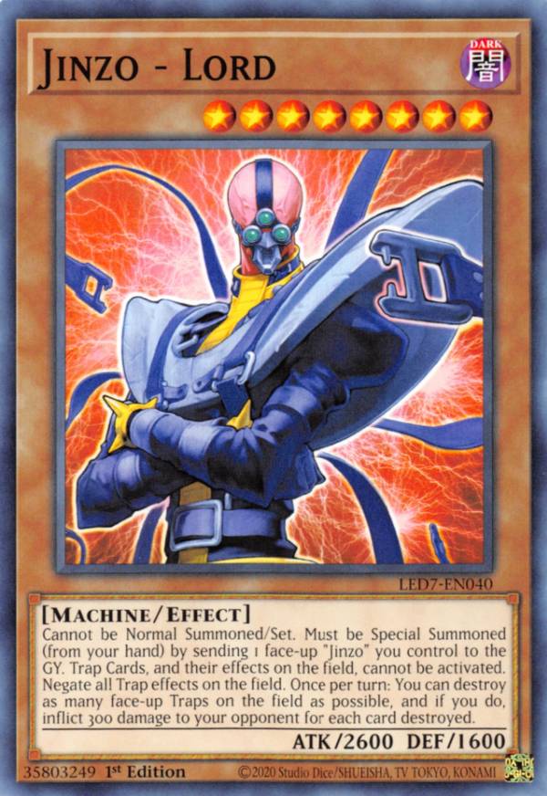 ͷ LED7-EN040 ¤ʹ֡ݥ Jinzo - Lord (Ѹ 1st Edition Ρޥ) Legendary Duelists Rage of Ra
