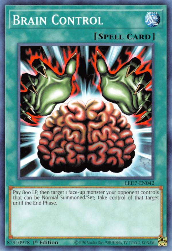 ͷ LED7-EN042 Ǿݥ֥쥤󥳥ȥ Brain Control (Ѹ 1st Edition Ρޥ) Legendary Duelists Rage of Ra