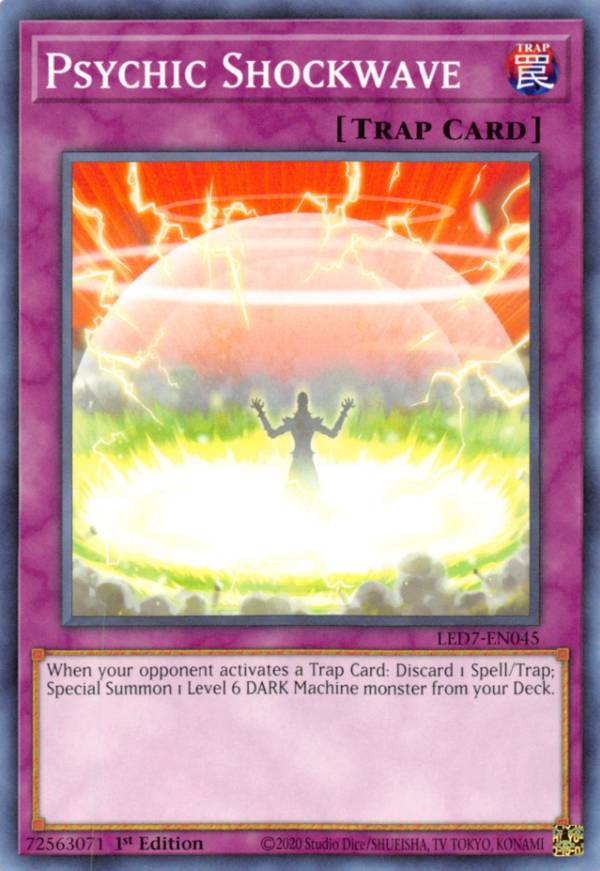 遊戯王 LED7-EN045 サイコ・ショックウェーブ Psychic Shockwave (英語版 1st Edition ノーマル) Legendary Duelists Rage of Ra