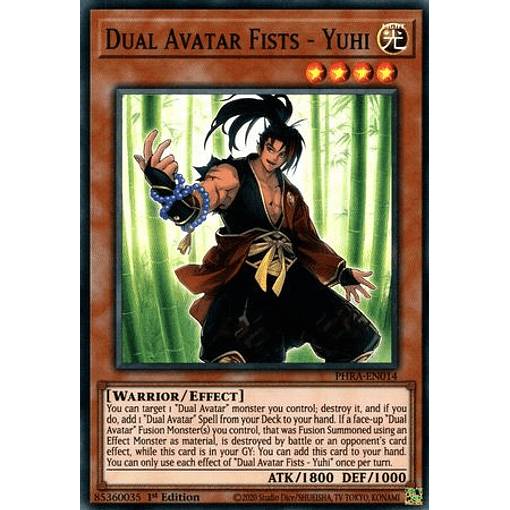 遊戯王 PHRA-EN014 双天拳の熊羆 Dual Avatar Fists - Yuhi (英語版 1st Edition スーパーレア) Phantom Rage