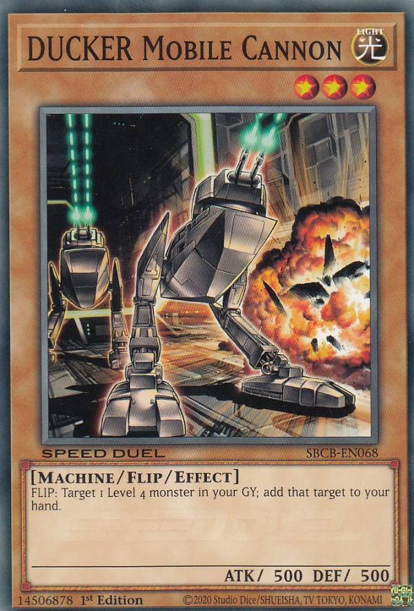 遊戯王 SBCB-EN068 ダッカー DUCKER Mobile Cannon (英語版 1st Edition ノーマル) Speed Duel: Battle City Box