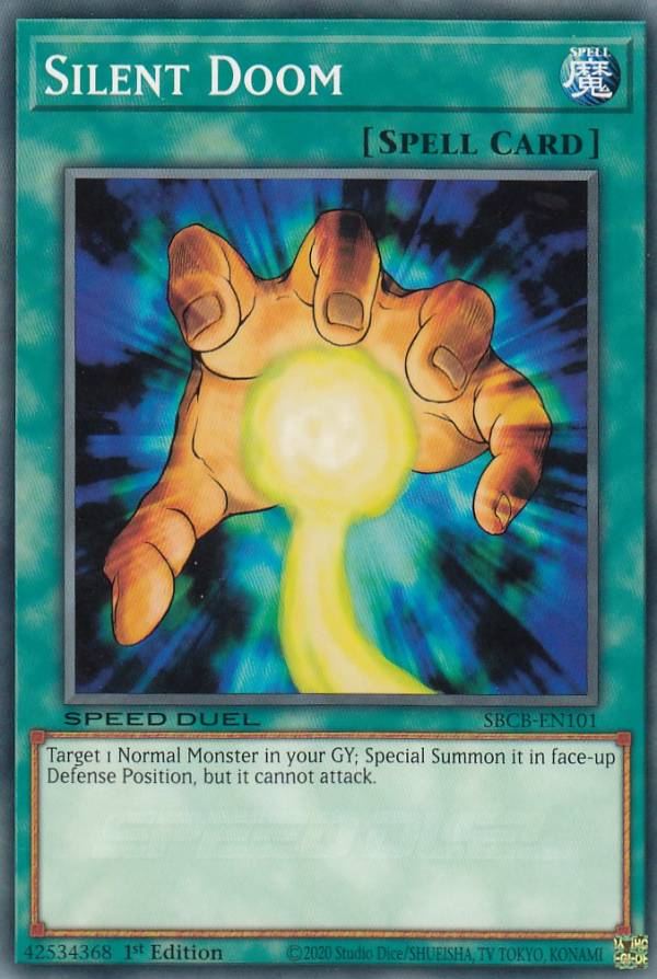 遊戯王 SBCB-EN101 黙する死者 Silent Doom (英語版 1st Edition ノーマル) Speed Duel: Battle City Box