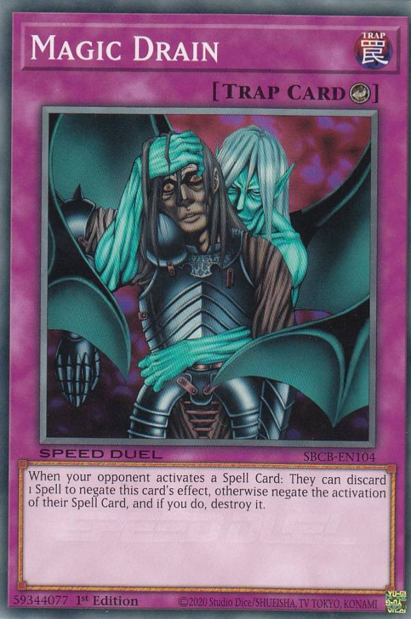 遊戯王 SBCB-EN104 マジック・ドレイン Magic Drain (英語版 1st Edition ノーマル) Speed Duel: Battle City Box