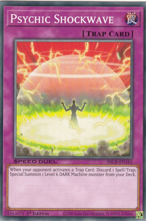 遊戯王 SBCB-EN165 サイコ・ショックウェーブ Psychic Shockwave (英語版 1st Edition ノーマル) Speed Duel: Battle City Box
