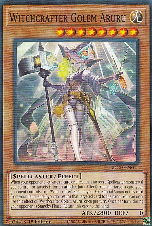遊戯王 SDCH-EN014 ウィッチクラフトゴーレム・アルル Witchcrafter Golem Aruru (英語版 1st Edition ノーマル) Spirit Charmers Structure Deck