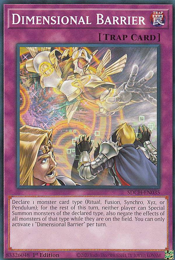 遊戯王 SDCH-EN035 次元障壁 Dimensional Barrier (英語版 1st Edition ノーマル) Spirit Charmers Structure Deck