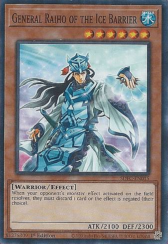 REALiZEۥӡȥ쥫2Ź㤨ͷ SDFC-EN015 ɹ볦θ׾ 饤ۥ General Raiho of the Ice Barrier (Ѹ 1st Edition Ρޥ Structure Deck Freezing ChainsפβǤʤ40ߤˤʤޤ