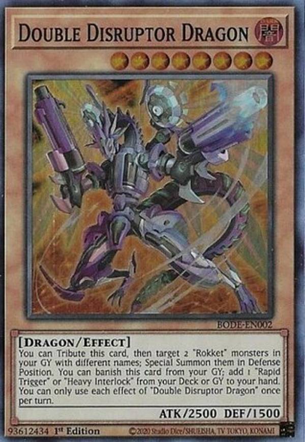 遊戯王 BODE-EN002 デュアルウィール・ドラゴン Double Disruptor Dragon (英語版 1st Edition スーパーレア) Burst of Destiny