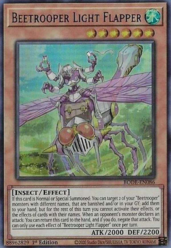 遊戯王 BODE-EN086 Beetrooper Light Flapper (英語版 1st Edition ウルトラレア) Burst of Destiny