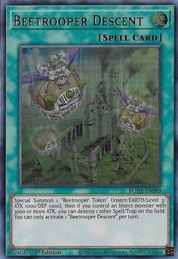 遊戯王 BODE-EN089 Beetrooper Descent (英語版 1st Edition ウルトラレア) Burst of Destiny