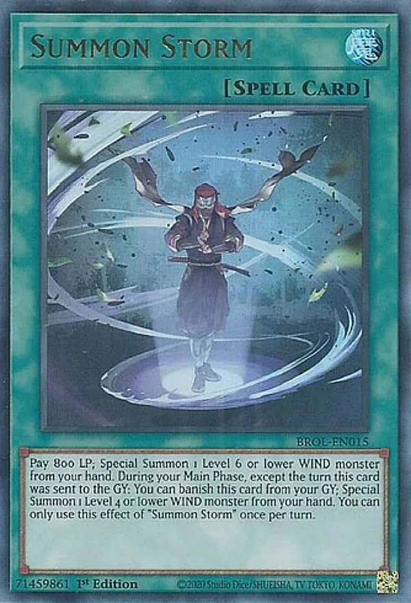 遊戯王 BROL-EN015 サモン・ストーム Summon Storm (英語版 1st Edition ウルトラレア) Brothers of Legend