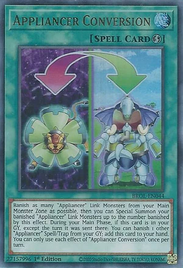 遊戯王 BROL-EN044 機塊コンバート Appliancer Conversion (英語版 1st Edition ウルトラレア) Brothers of Legend