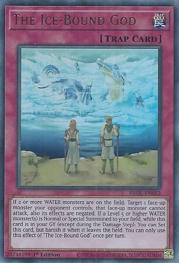 遊戯王 BROL-EN052 神の氷結 The Ice-Bound God (英語版 1st Edition ウルトラレア) Brothers of Legend