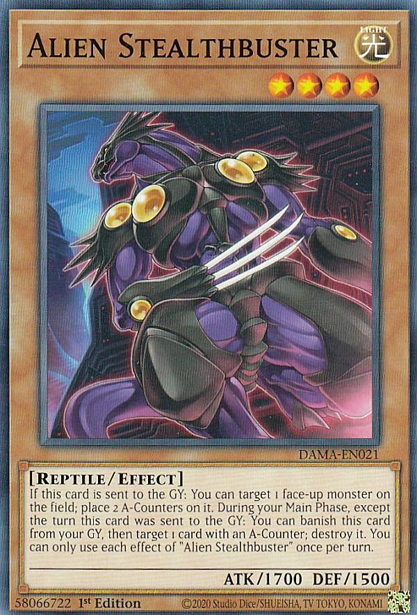 遊戯王 DAMA-EN021 エーリアン・バスター Alien Stealthbuster (英語版 1st Edition ノーマル) Dawn of Majesty