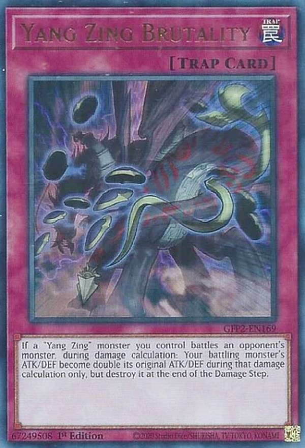 遊戯王 GFP2-EN169 竜星の凶暴化 Yang Zing Brutality (英語版 1st Edition ウルトラレア) Ghosts From the Past:The 2nd Haunting